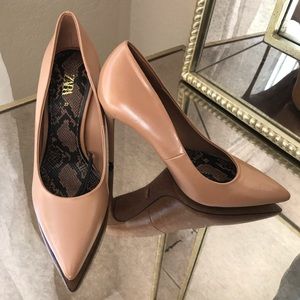 ZARA Nude Stiletto Heels NWT!